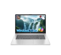 HP Ordinateur Portable 17.3" Écran Tactile pour Étudiants Ryzen 5 7430U Jusqu'à 4,3 GHz, Windows 11 Pro, Radeon Graphics, AI Copilot, Pavé Numérique, Charge Rapide avec Accessoires(64Go de RAM | 2To