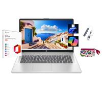 HP Ordinateur portable HD+ 2025 17,3", avec Microsoft Office 2024 à vie gratuite, Intel Core i3-N305, 8 Go de RAM, 256 Go SSD, carte graphique Intel UHD, Windows 11 Pro, argent naturel, Wi-Fi 6