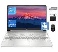 HP Ordinateur portable professionnel à écran tactile HD 2024 15,6 po, Intel i3-1215U (Beat i5-1135G7), 8 Go de RAM, 512 Go SSD, webcam, carte graphique UHD, WiFi, longue batterie, Type-C, Win 11 Pro +