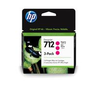 HP Pack 3 Cartouches Encre Magenta DesignJet 712 (3ED78A) - Encre à Colorant, 3 x 29 ml - Compatibilité: DesignJet T210, T230, T250, T630, T650