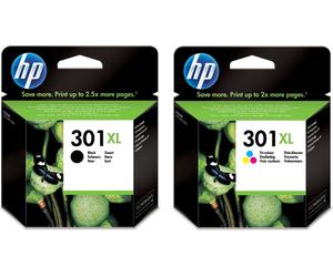 HP Pack 301 XL noir et couleurs