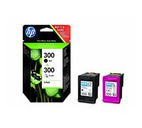 HP 300 pack de 2 cartouches d'encre noir/trois couleurs authentiques