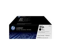 HP Pack de 2 Toners LaserJet Noir CE285AD (85A) - 2 x 3200 pages - Technologie d'impression Laser - Pour imprimantes HP LaserJet compatibles