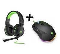 HP Pack Gaming - Casque Micro Headset 400 + Souris Gaming Mouse 200 G