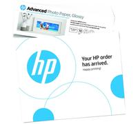 HP Papier photo Advanced à finition glacée 65 lb 4 x 12 pouces (101 x 305 mm) 10 feuilles (49V51A)
