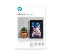 HP Papier Photo Advanced Glacé 250 g/m² 10x15cm (101x152mm) 100 feuilles, Technologie Jet d'encre/Laser, Finition Gloss, Réf. Q8692A