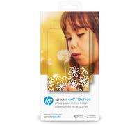 HP Papier photo et cartouches Sprocket 4 x 6 pouces (10 x 15 cm) -80 feuilles