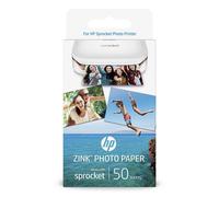 HP Papier photo Zink 2x3 – Qualité supérieure, 50 feuilles – Compatible imprimante Sprocket