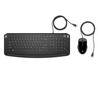 HP Pavilion 200 - Ensemble clavier et souris - USB - noir - pour HP 21, 22, 24, 27, Pavilion 24, 27, TP01