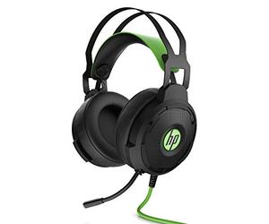 HP Pavilion 600 Casque Gaming Filaire USB (Son Surround 7.1, Micro Amovible, Eclairage LED Vert) - Noir/Vert