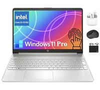 HP Pavilion Ordinateur portable à écran tactile HD de 15,6 po pour entreprise, Intel i3-1215U 6 cœurs jusqu'à 4,4 GHz, 12 Go de RAM, 256 Go SSD, carte graphique UHD, charge rapide, batterie plus de 10