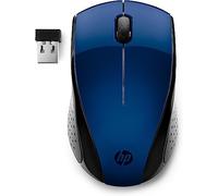 HP - PC 220 - Souris Sans Fil Bleu Lumière (USB, 1600 DPI, Ambidextre) 7KX11AA#ABB 9,48 x 5,7 x 3,91 cm