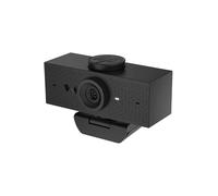HP - PC 620 Webcam FHD 1080p, mise au point automatique, zoom numérique, rotation à 360°, champ de vision réglable, correction automatique de couleur et d'arrière-plan, compatible avec Zoom, couvercle