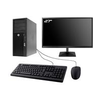 HP PC Workstation Z220 MT Ecran 27" Intel I7-3770 RAM 16Go SSD 250Go W11 WiFi
