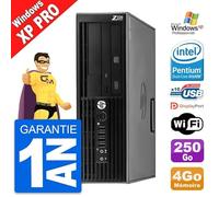 HP PC Workstation Z220 SFF Pentium G2020 RAM 4Go Disque 250Go Windows XP Pro
