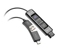 Poly Adaptateur USB-A/C vers QD DA85-M – Contrôle Teams – Compatible TAA – Noir