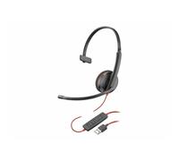HP Poly Blackwire 3210 - Blackwire 3200 Series - micro-casque - sur-oreille - filaire - USB-A - noir - Certifié Skype, certifié Cisco Jabber, Certifié Avaya