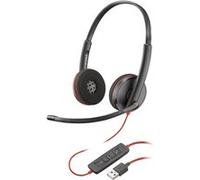 HP Poly Blackwire 3220 - 3200 Series - micro-casque - sur-oreille - filaire - USB-A - noir - Certifié Skype, certifié Cisco Jabber, Certifié Avaya Noir G