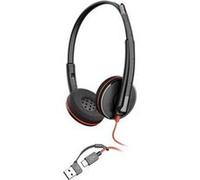 HP Poly Blackwire 3220 - Blackwire 3200 Series - micro-casque - sur-oreille - filaire - USB-C - noir - Certifié Skype, certifié Cisco Jabber, Certifié Avaya, certifié UC Noir G