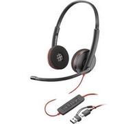 HP Poly Blackwire 3220 - Blackwire 3200 Series - micro-casque - sur-oreille - filaire - USB-C - noir - Certifié Skype, certifié Cisco Jabber, Certifié Avaya, certifié UC Noir G