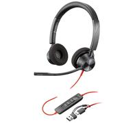 HP Poly Blackwire 3320 - Blackwire 3300 series - micro-casque - sur-oreille - filaire - USB-C - noir - certifié UC
