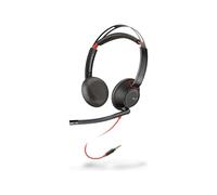 HP Poly Blackwire 5220 - Micro-casque - sur-oreille - filaire - jack 3,5mm - noir - Certifié Avaya, Certifié pour Skype for Business, certifié Cisco Jabber, Optimisé pour la CU