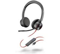 HP Poly Blackwire 8225 - Blackwire 8200 series - micro-casque - sur-oreille - filaire - Suppresseur de bruit actif - USB-C - noir - Certifié pour Microsoft Teams, certifié UC Noir G