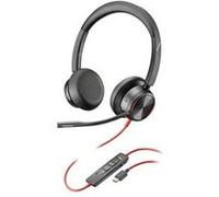 HP Poly Blackwire 8225 - Blackwire 8200 series - micro-casque - sur-oreille - filaire - Suppresseur de bruit actif - USB-C - noir - certifié Zoom Noir G