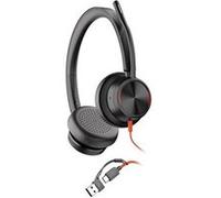 HP Poly Blackwire 8225 - Blackwire 8200 series - micro-casque - sur-oreille - filaire - Suppresseur de bruit actif - USB-C - noir - certifié Zoom, certifié UC Noir G