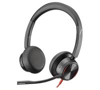 HP Poly Blackwire 8225 - Blackwire 8200 series - micro-casque - sur-oreille - filaire - Suppresseur de bruit actif - USB-C - noir - certifié Zoom, certifié UC