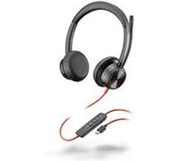 HP Poly Blackwire 8225-M - Blackwire 8200 series - micro-casque - sur-oreille - filaire - Suppresseur de bruit actif - USB-C - noir - Certifié pour Microsoft Teams Noir G