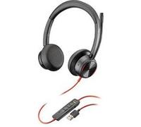 HP Poly Blackwire 8225 - Micro-casque - sur-oreille - filaire - Suppresseur de bruit actif - USB-A - noir - certifié Zoom Noir G