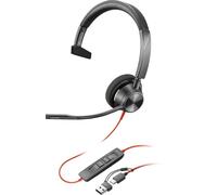 Poly Blackwire 3310 Microsoft Teams Certified USB-C Headset TAA 760Q7AA