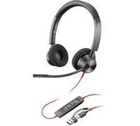 Poly Casque stéréo Blackwire 3320 USB-C avec adaptateur USB-C/A 8X219AA