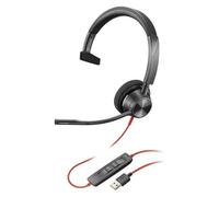 HP Poly Blackwire C5220 - Blackwire 5200 series - micro-casque - sur-oreille - filaire - USB-A, jack 3,5mm - noir - Certifié pour Microsoft Teams, Certifié pour Skype for Business, certifié Cisco...