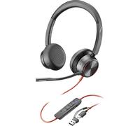 HP Poly Blackwire C8225-M Micro-casque supra-auriculaire filaire Stereo noir Noise Cancelling micro-casque, volume réglable, mise en sourdine du microphone