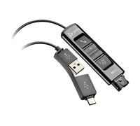 HP Poly DA85 - Câble pour casque micro - USB, 24 pin USB-C mâle pour Déconnexion rapide mâle - 1.3 m - pour OMEN 40L by HP GT21-1026nd; Poly DA70, DA75, DA80, DA85-M