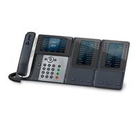 HP Poly Edge E500 - Téléphone VoIP avec ID d'appelant/appel en instance - (conférence) à trois capacité d'appel - SIP, SDP - 48 lignes - bleu nuit, blanc