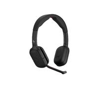 HP Poly Focus 625 - Micro-casque - sur-oreille - Bluetooth - sans fil - Suppresseur de bruit actif - USB-C via un adaptateur Bluetooth - noir - certifié pour Microsoft Teams Open Office, Certifié pour