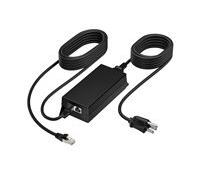 Poly PoE++ 65W 2.5G Adapter with 3.66m CAT6A Cable and Power Cord adaptateur de puissance & onduleur Intérieure Noir