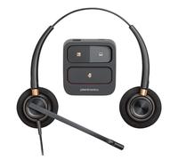 HP POLY EncorePro 520 On-Ear Wired Headset - Black - Skype for Business Certified, UC Certified