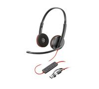 HP Poly Micro-casque monaural USB-C Poly Blackwire 3210 + adaptateur USB-C/A (lot)