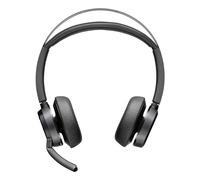 HP Poly Micro-casque Poly Voyager Focus 2 USB-C-C + adaptateur USB-C/A, Sans fil, Bureau/Centre d'appels, 175 g, Casque, Noir 9T9J3AA