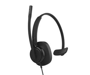 HP Poly Mission 415 USB-C Mono Classic Casque mono USB-C avec microphone à réduction du bruit par IA, audio super large bande et coussinet en mousse,