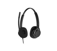 HP Poly Mission 425 USB-C Duo Classic Casque stéréo USB-C avec réduction du bruit par IA, audio super large bande, coussinets en mousse et rembourrage