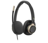 HP Micro-casque Poly Mission 825 – Sur-oreille, filaire, ANC, USB-A/USB-C, Certifié Teams