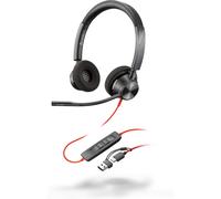 HP POLY POLY Micro-casque Blackwire 3320 stéréo USB-C + adaptateur USB-C/A, Avec fil, Bureau/Centre d'appels, 20 - 20000 Hz, 131 g, Casque, Noir 8X219AA