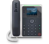 HP POLY POLY Téléphone IP Edge E100 compatible PoE, Téléphone IP, Noir, Combiné filaire, IPS, 7,11 cm (2.8'), 320 x 240 pixels 82M86AA
