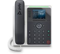 Poly Edge E220 - Téléphone VoIP avec ID d'appelant/appel en instance - (conférence) à trois capacité d'appel - SIP, SDP - fonctionnement multiligne - 16 lignes - bleu nuit, blanc Blanc, Bleu nuit G