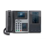 HP POLY POLY Téléphone IP Edge E450 compatible PoE, Téléphone IP, Noir, Combiné filaire, 8 lignes, IPS, 8,89 cm (3.5') 82M90AA